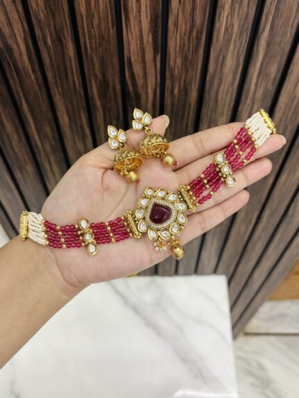 Muskan choker ruby