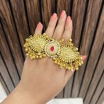 Intricate golden brass Ring