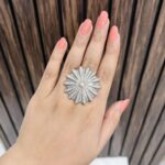 Flower brass ring