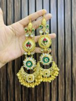 Nidhi brass earrings - Image 2