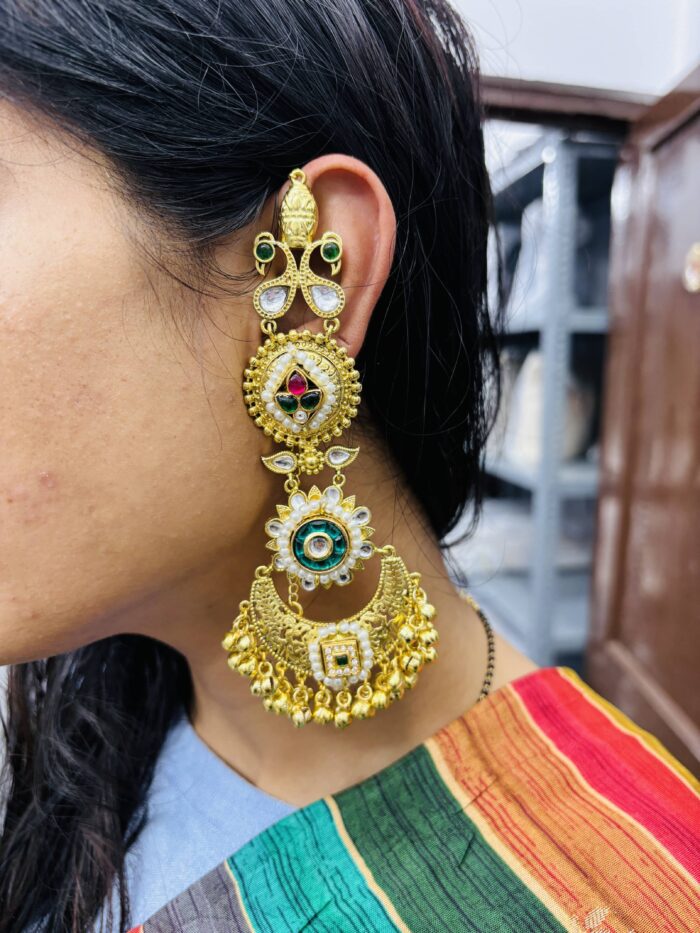 Nidhi brass earrings - Image 1