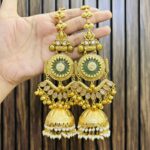 Mahima brass earrings Mint