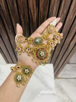 Kyra gold a like necklace green - Image 2
