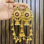 Anshu Kashmiri earrings Ruby