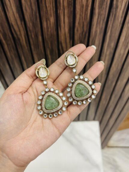 Beautiful mint earrings