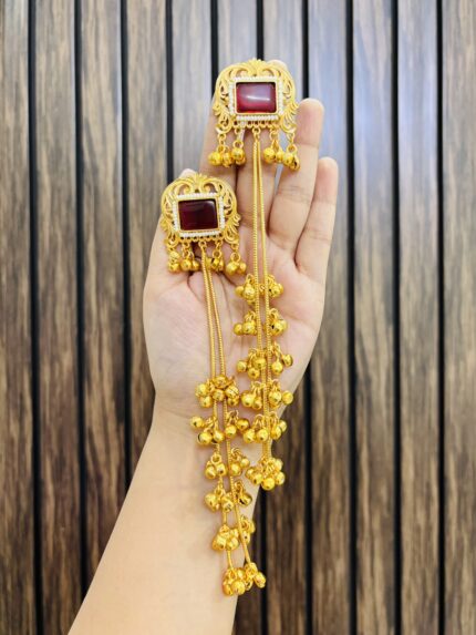 Aliza kashmiri earrings Ruby