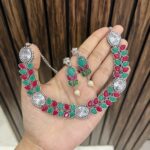 Lekha brass necklace multi