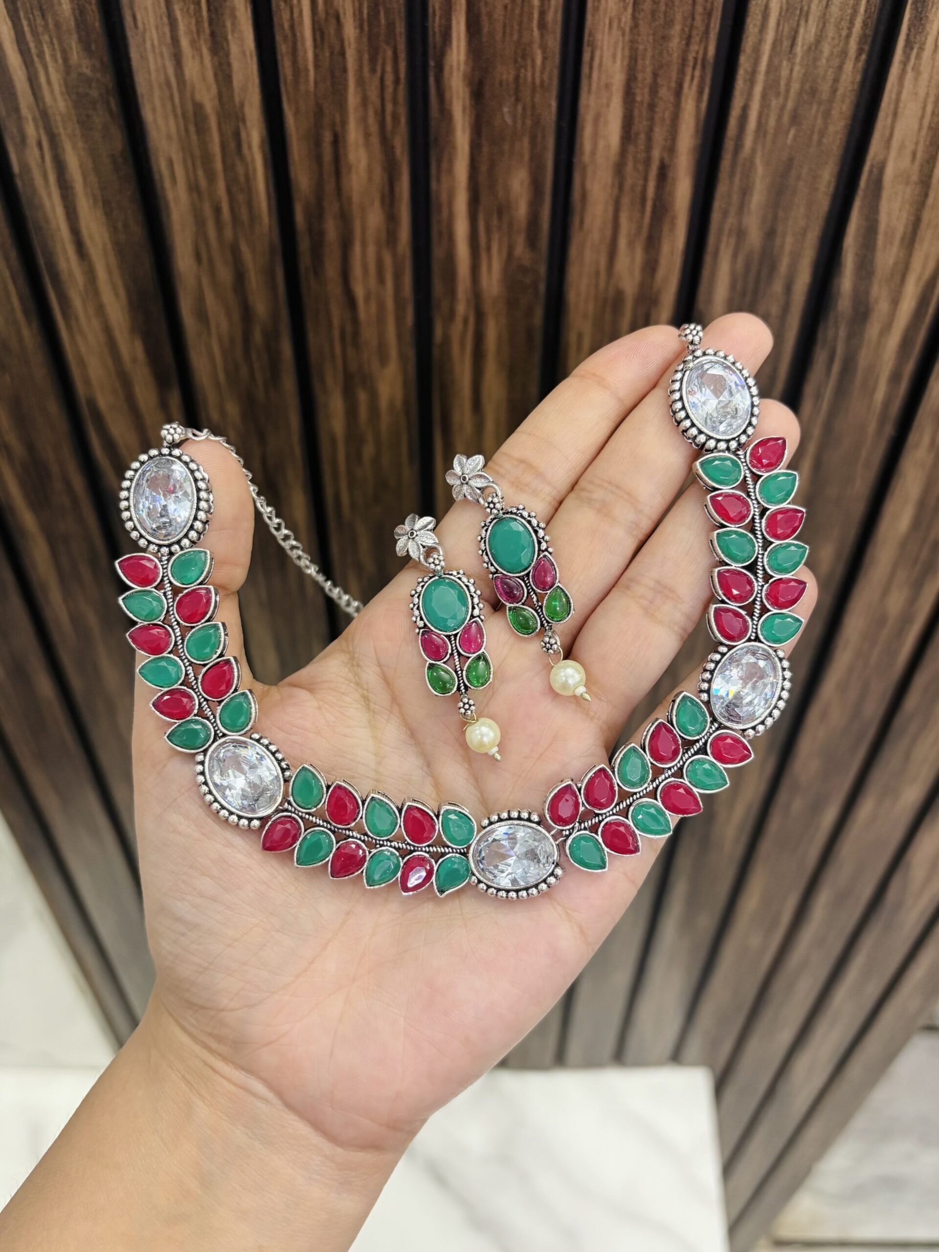 IMG_9902-compressed Lekha brass necklace multi - Image 1