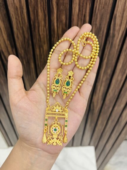 Beautiful golden necklace
