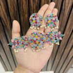 Harsha multi brass necklace