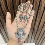 Ganesha brass necklace