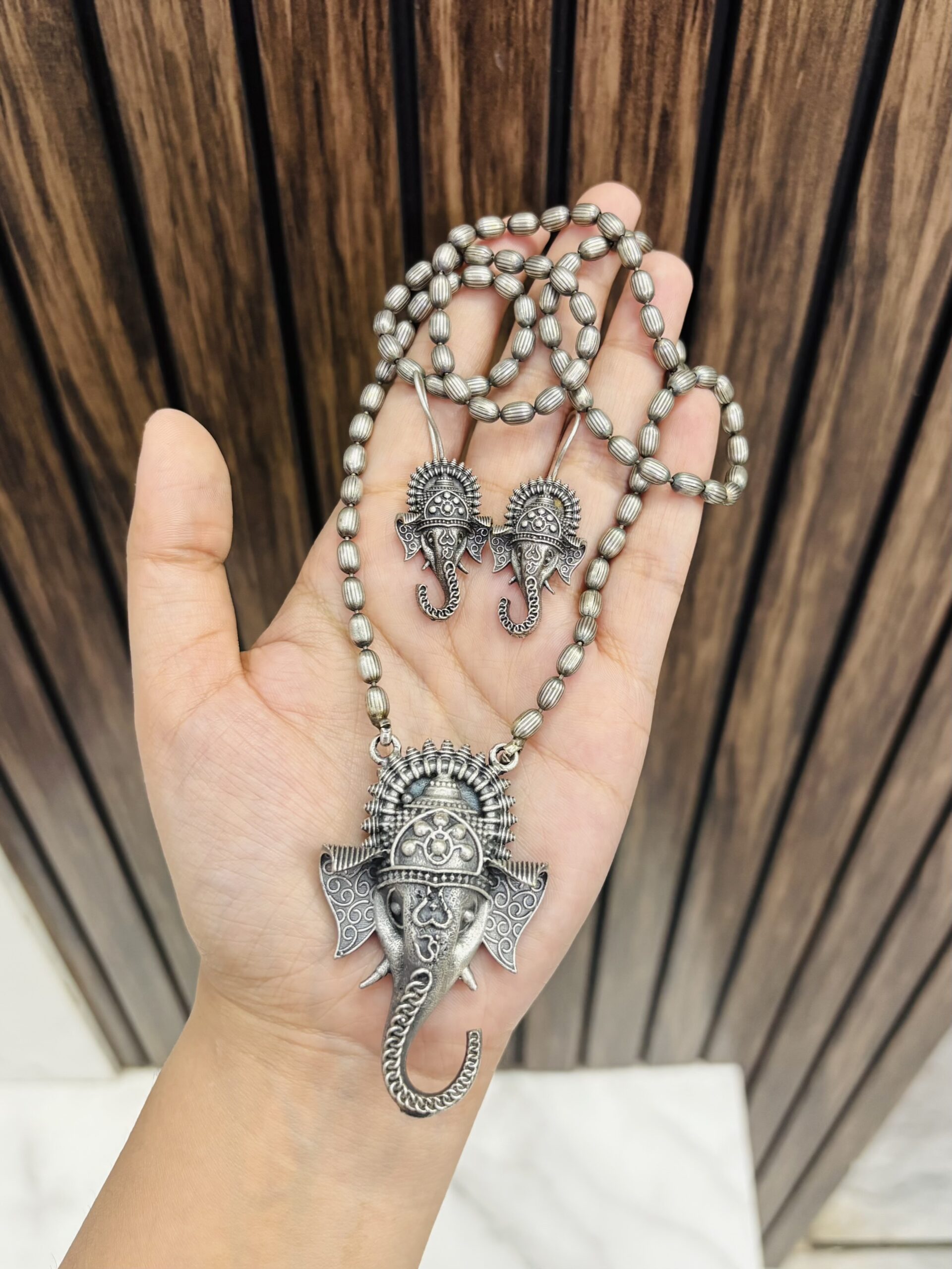 IMG_9941-compressed Ganesha brass necklace - Image 1