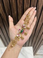 Gayatri gold a like bracelet green