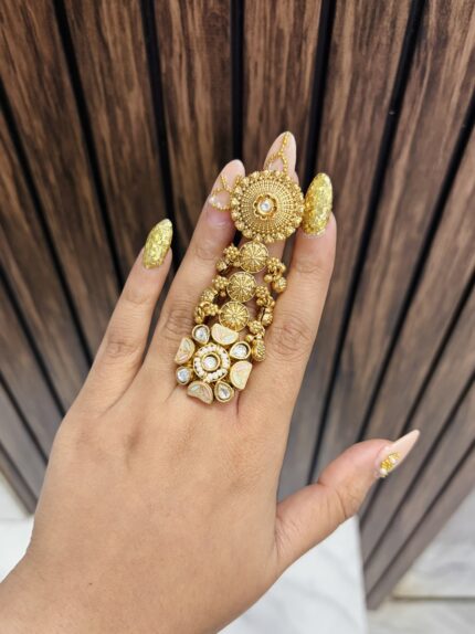 Double Golden ring size adjustable G