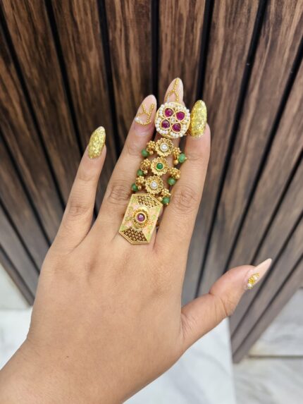 Double Golden ring size adjustable K