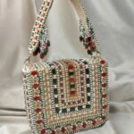 Hand embroidery beaded purse