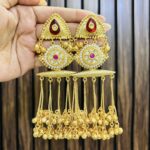 Anokhi brass earrings Ruby