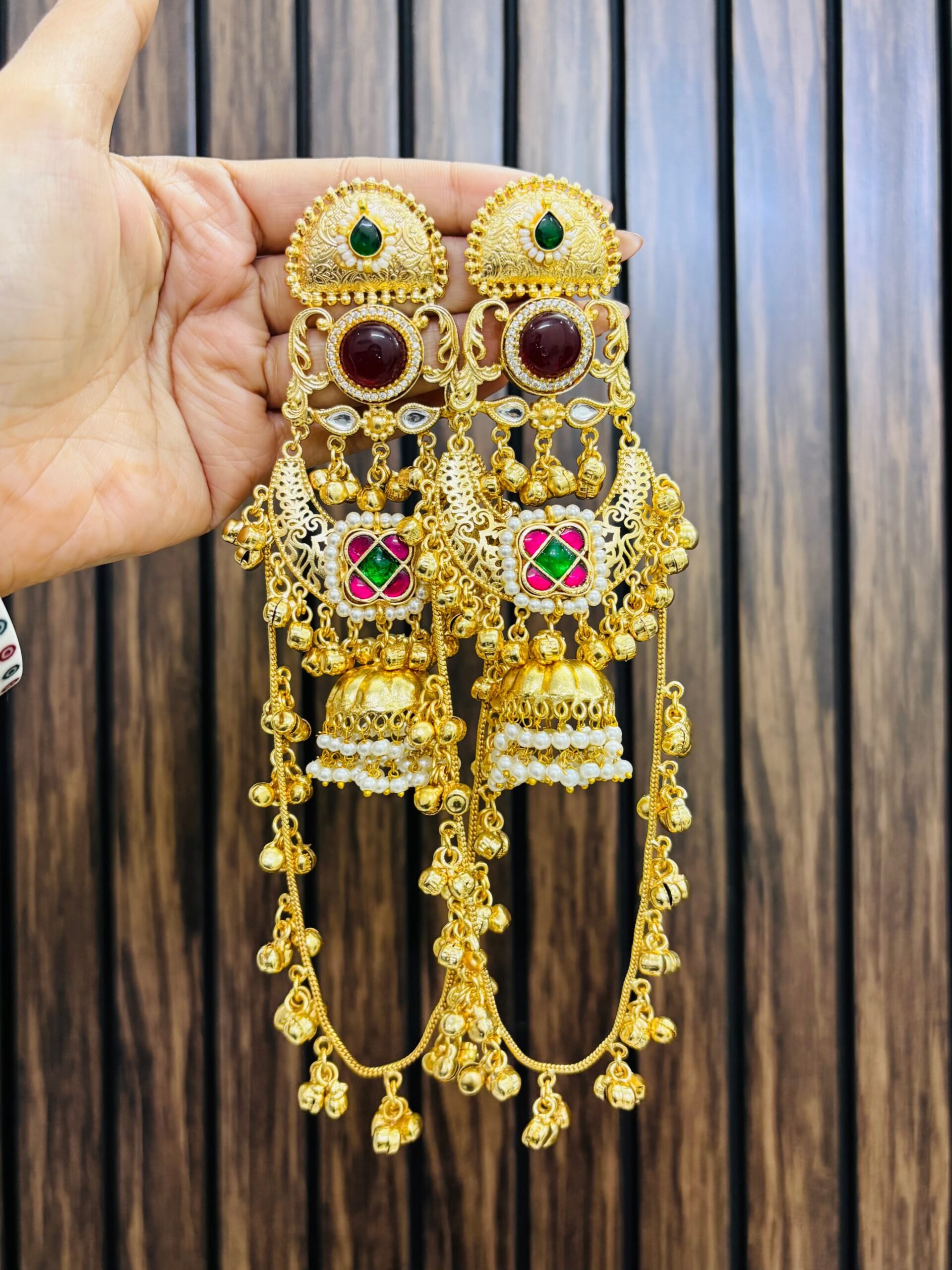 EB4D0F38-9E97-4AED-9DD4-A9E1EBCC4ACB-compressed Moksha brass earrings ruby - Image 1