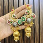 Abhika brass earrings