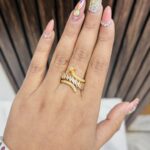 Nail golden ad ring