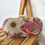 Floral clutch pink