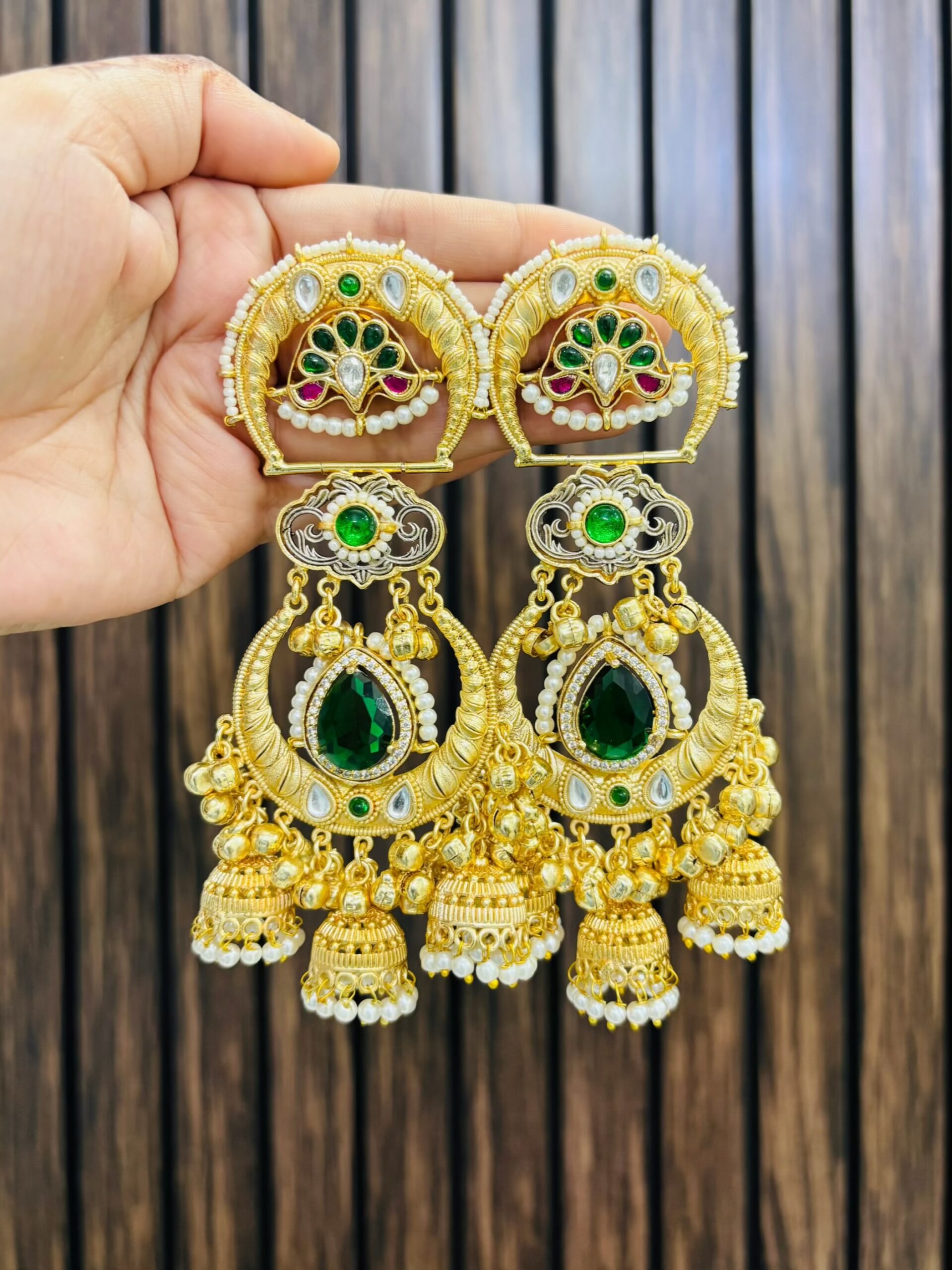 865B03FD-B728-44F5-A678-85E168B134DC-compressed Ashi earrings Green - Image 1