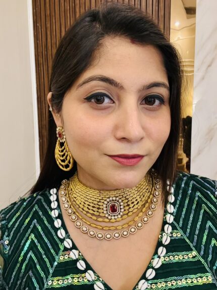 Madhuri Premium necklace Ruby