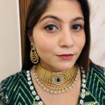 Madhuri Premium necklace Green
