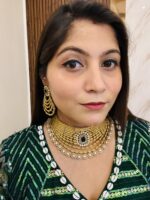 Madhuri Premium necklace Green