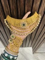 Madhuri Premium necklace Green - Image 2