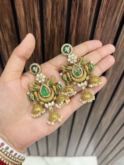 Sabati earrings green