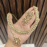 Square stone necklace