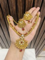 Vidya golden necklace ruby - Image 2