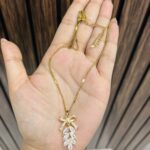 bow Anti tarnish necklace