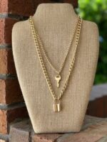 key Lock western necklace