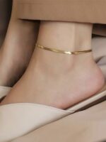 Golden Anti tarnish anklet