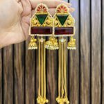 Mahek earrings ruby-green