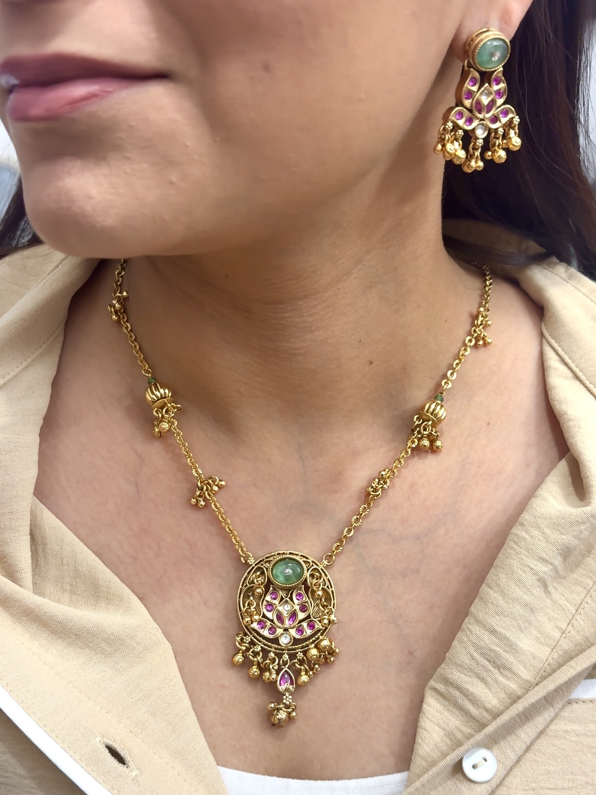 Screenshot kamna necklace Mint - Image 1