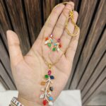Pendent necklace with earrings design 3