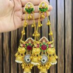 Prajakta earrings Ruby-green
