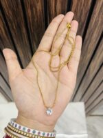 Single drop anti tarnish necklace