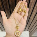 Round anti tarnish necklace