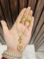 Round anti tarnish necklace
