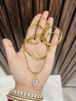 Double layer anti tarnish necklace - Image 2