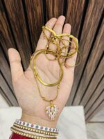 Double layer anti tarnish necklace - Image 2