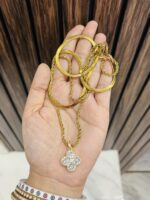 Double layer anti tarnish necklace - Image 2