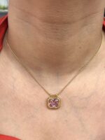 Pink anti tarnish necklace - Image 2