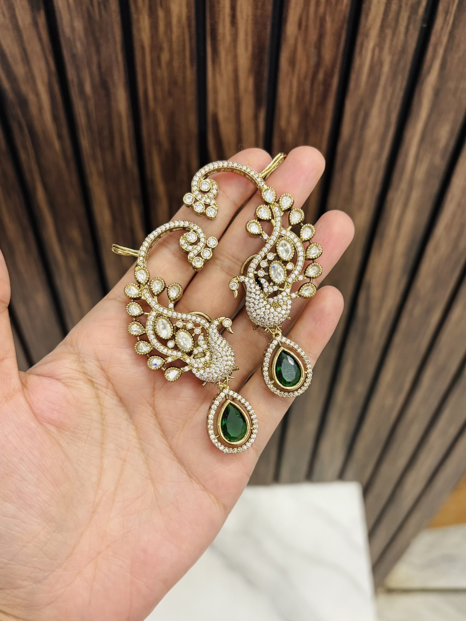 IMG_3283-compressed Fashionable Earcuff Green - Image 1