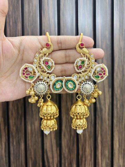 Abhika brass earrings