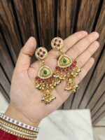 Tara gold alike necklace with earrings - Image 2